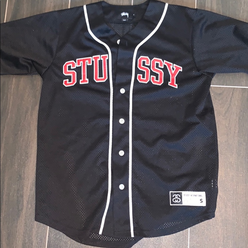 Stussy shirt, red and black